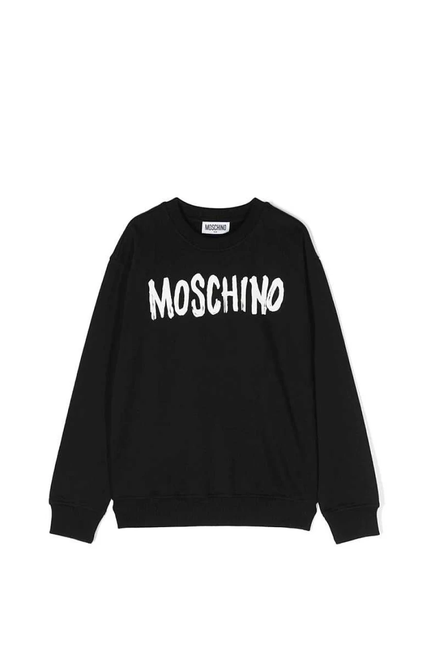 Moschino Kids Black Sweatshirt Hmf06O-Lca14 | Boys & Girls Casual Pullover