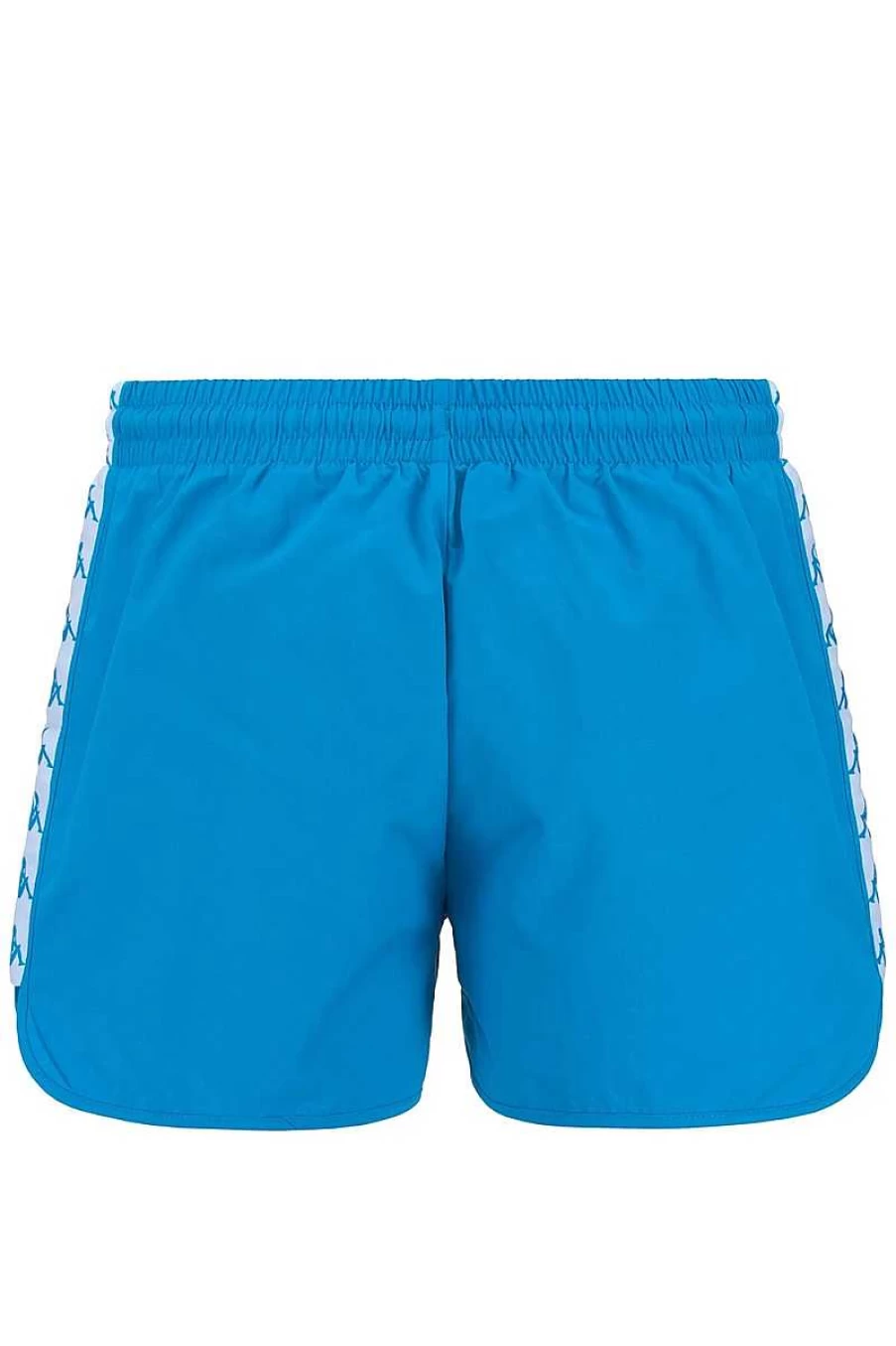 Kappa Men's Swim Shorts - Blue Smurf & White Design - Quick Dry Beachwear for Men
