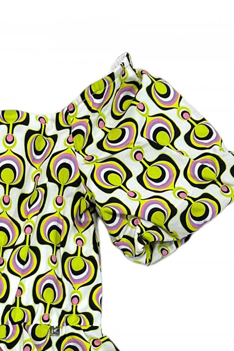 Kocca Girls Fantasy White and Yellow Dress - Marairi Collection
