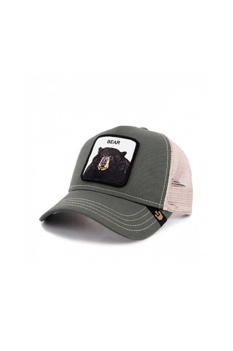 Goorin Bros The Black Bear Beige - Green Man Wool Fedora Hat for Men