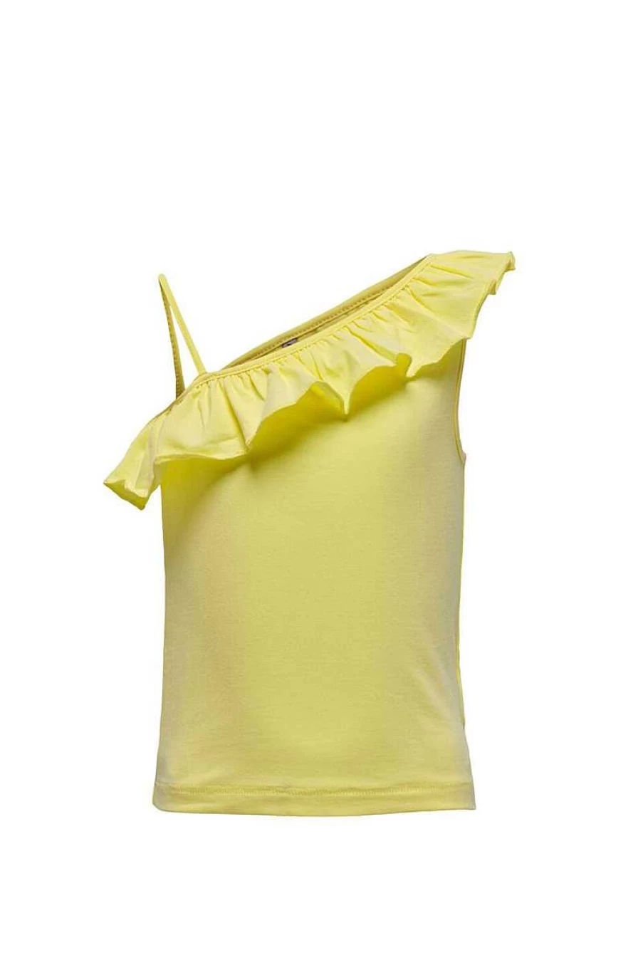 "Only Girls' One Shoulder Yellow Top - Stylish 15258202 Design"