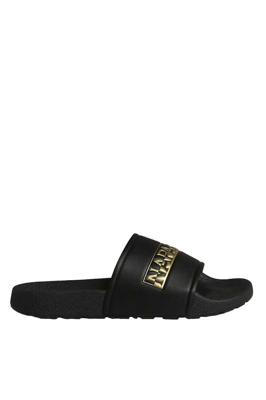 Napapijri Women's Black Beach Slippers NP0A4GUD