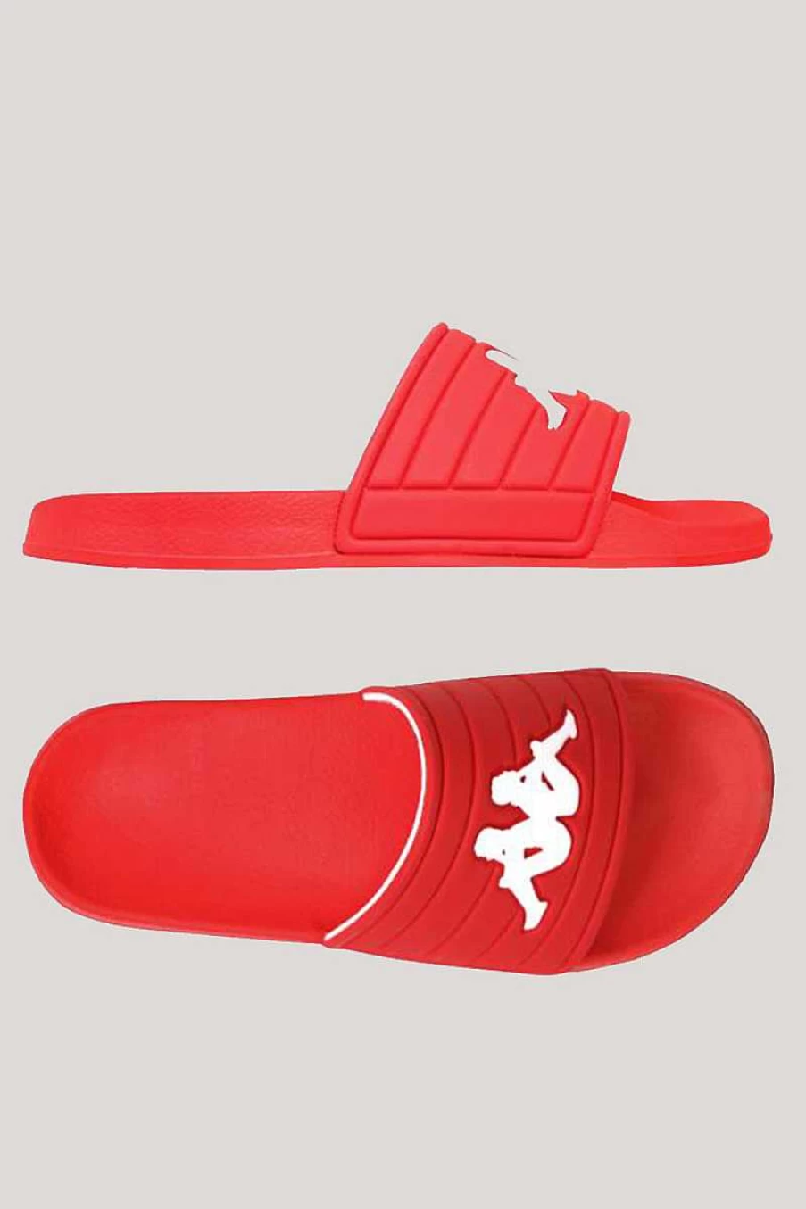 Kappa Men's Red Logo Slippers 303Xs50 Comfortable Casual Footwear