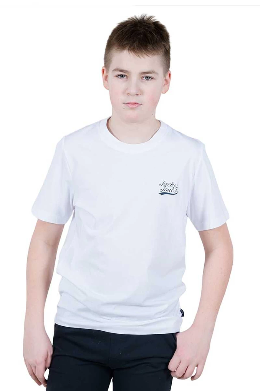 Jack&Jones Kids' White T-Shirt 12230610 - Comfortable Cotton Tee for Children