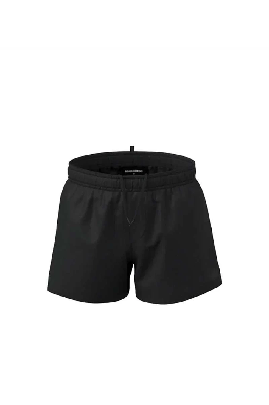Dsquared2 Kids Icon Sw Boxer Brief Costume in Black & Fuchsia - DQ1708-D00QK for Children