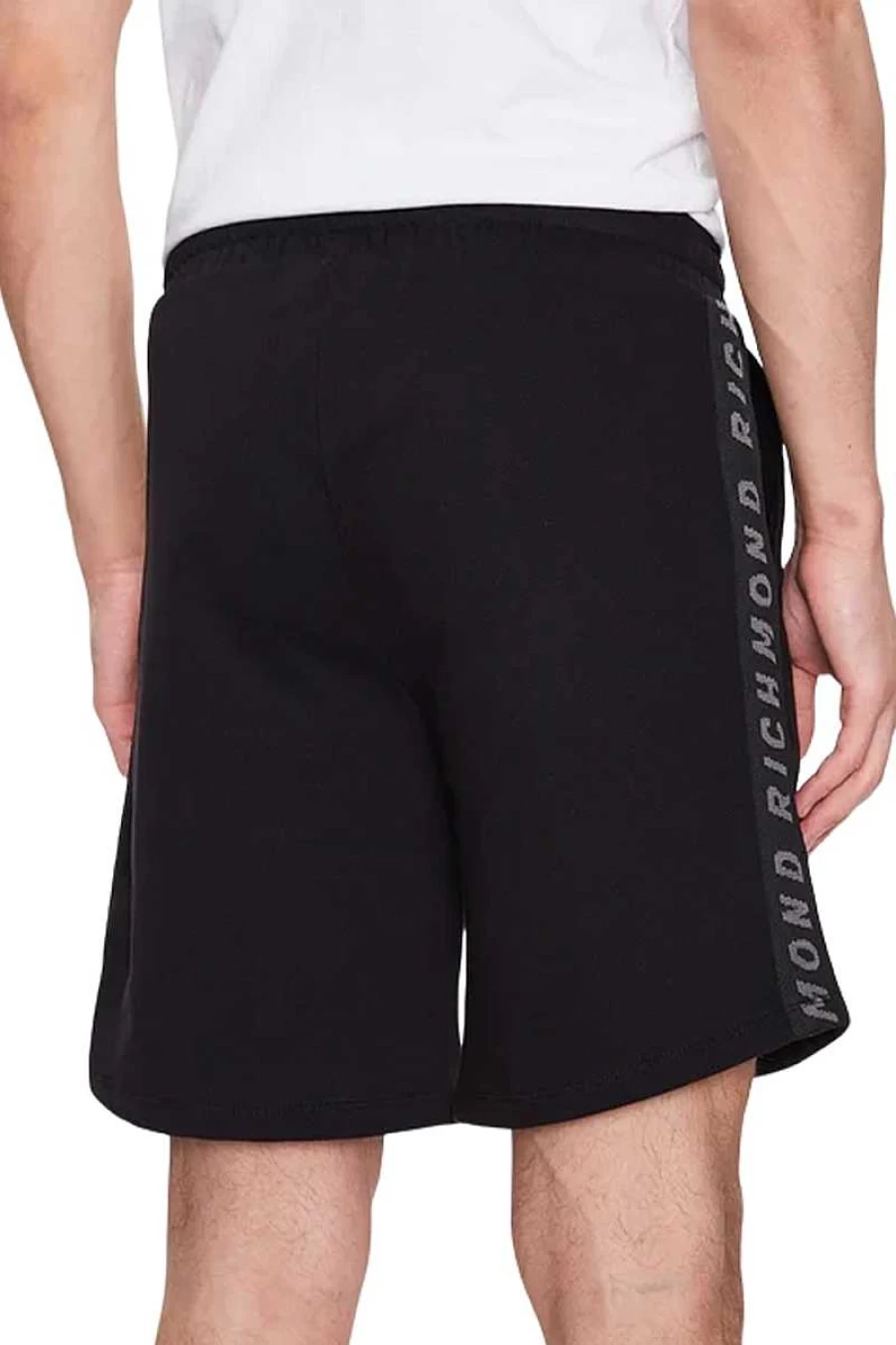 Richmond Men's Fleece Bermuda Shorts - Gisel Ump23037Be in Black
