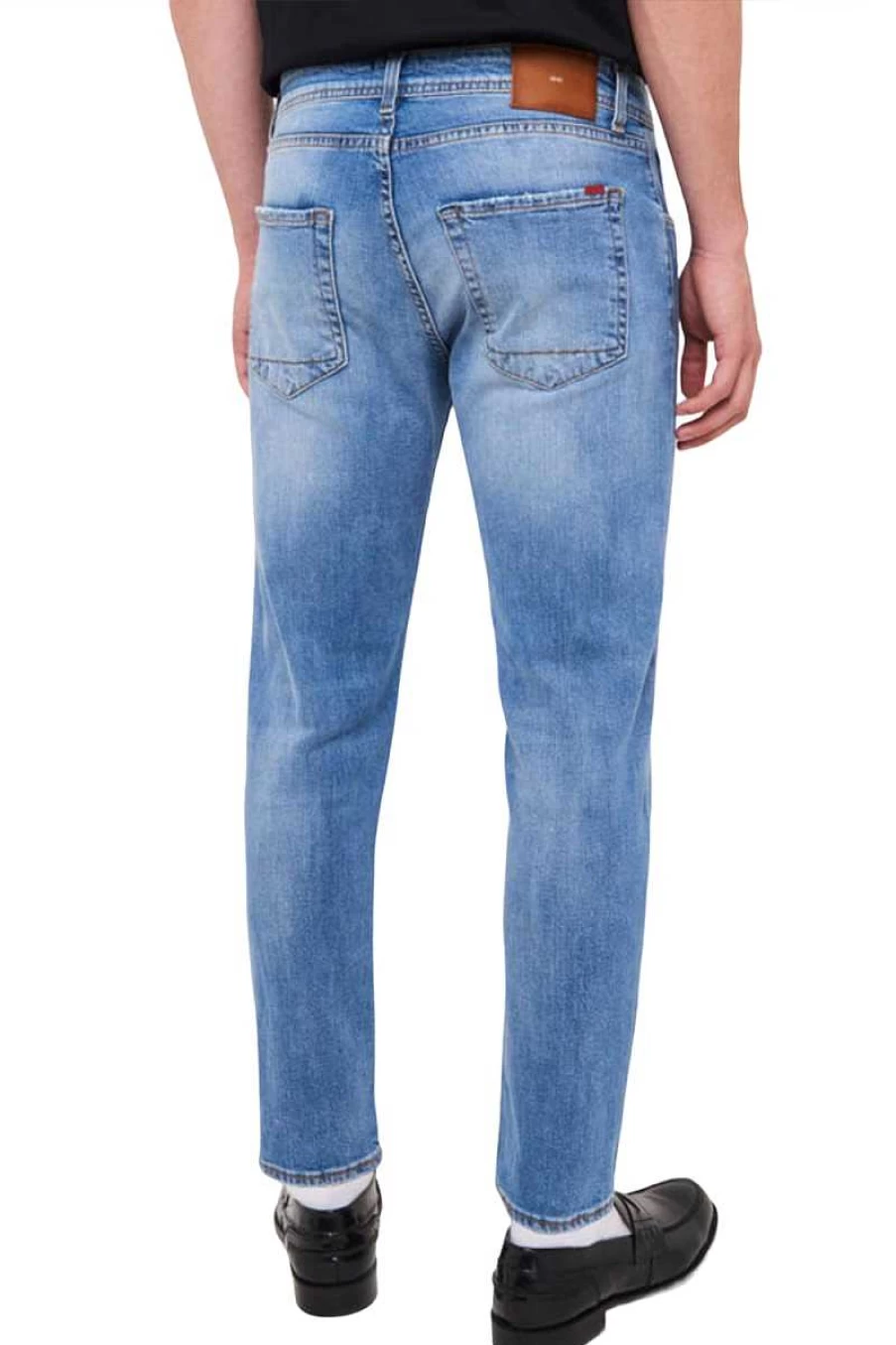 Liu Jo Men's Medium Blue Jeans - M000P304Fredmd Slim Fit Denim Pants for Men