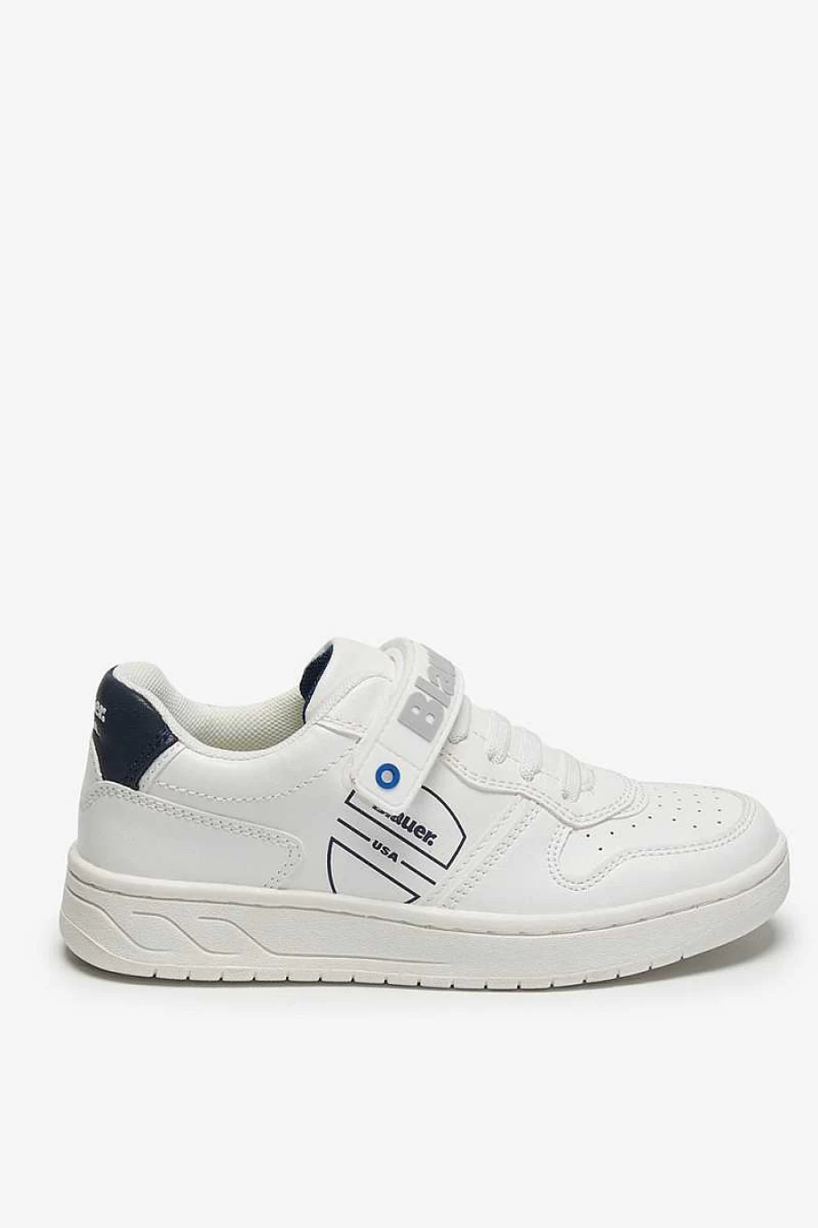 Blauer Kids' Spike01/Pup White Sneakers for Children - Lightweight Comfortable School Shoes