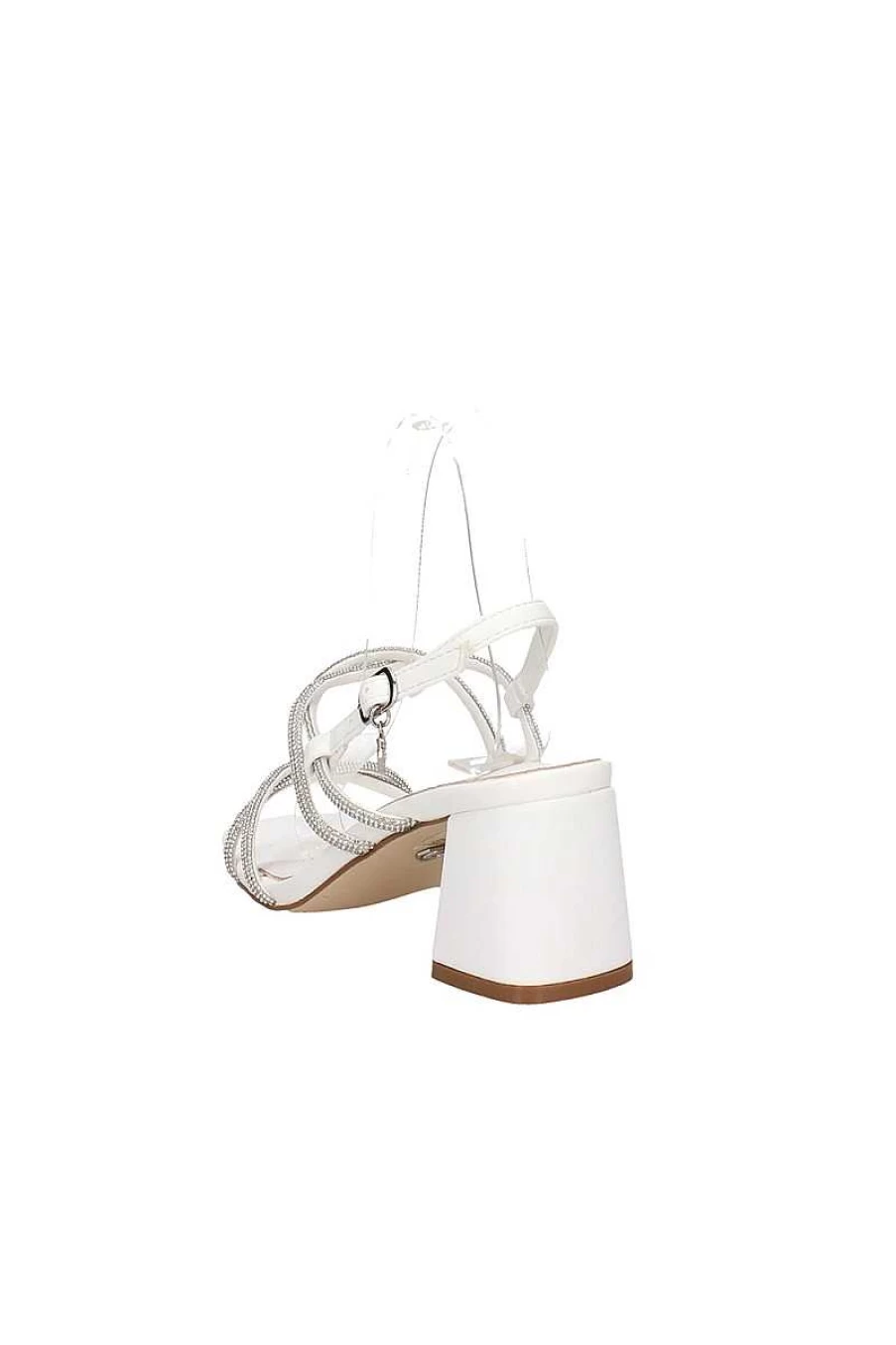 Gold&Gold Women's GP437 White Sandals - Comfortable & Stylish Footwear