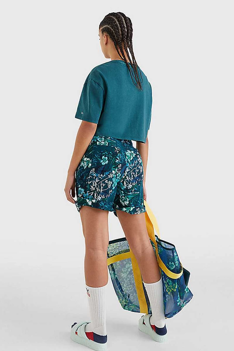 Tommy Hilfiger Women's Oversized T-Shirt in Rainforest Green - Dw0Dw12835