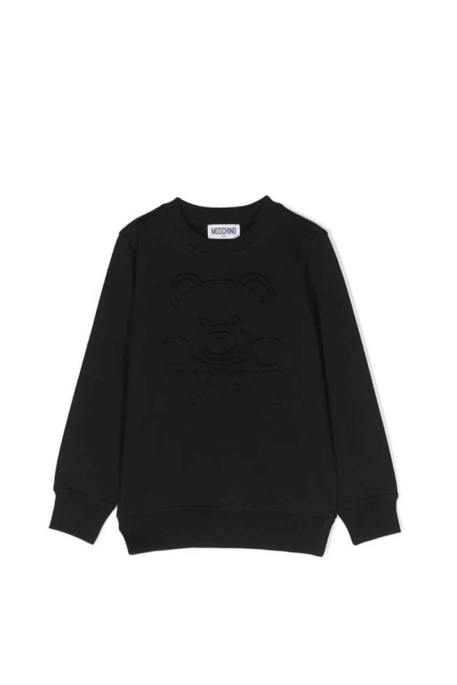 Moschino Kids Black HTF05R-LCA61 Sweatshirt for Children