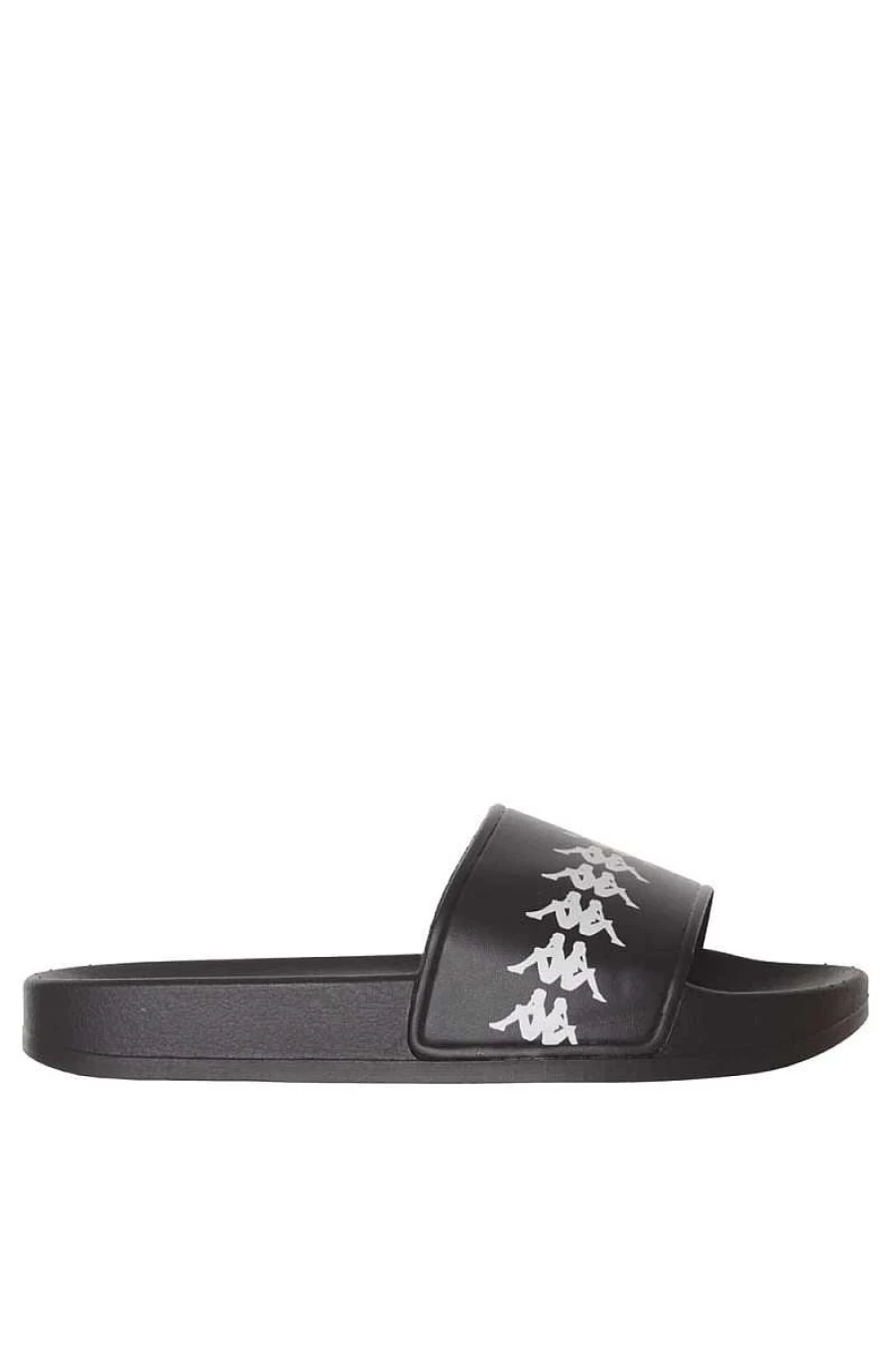 Kappa Men's Slippers Model 222 Banda Adam 4 - Black White Black Comfortable Footwear