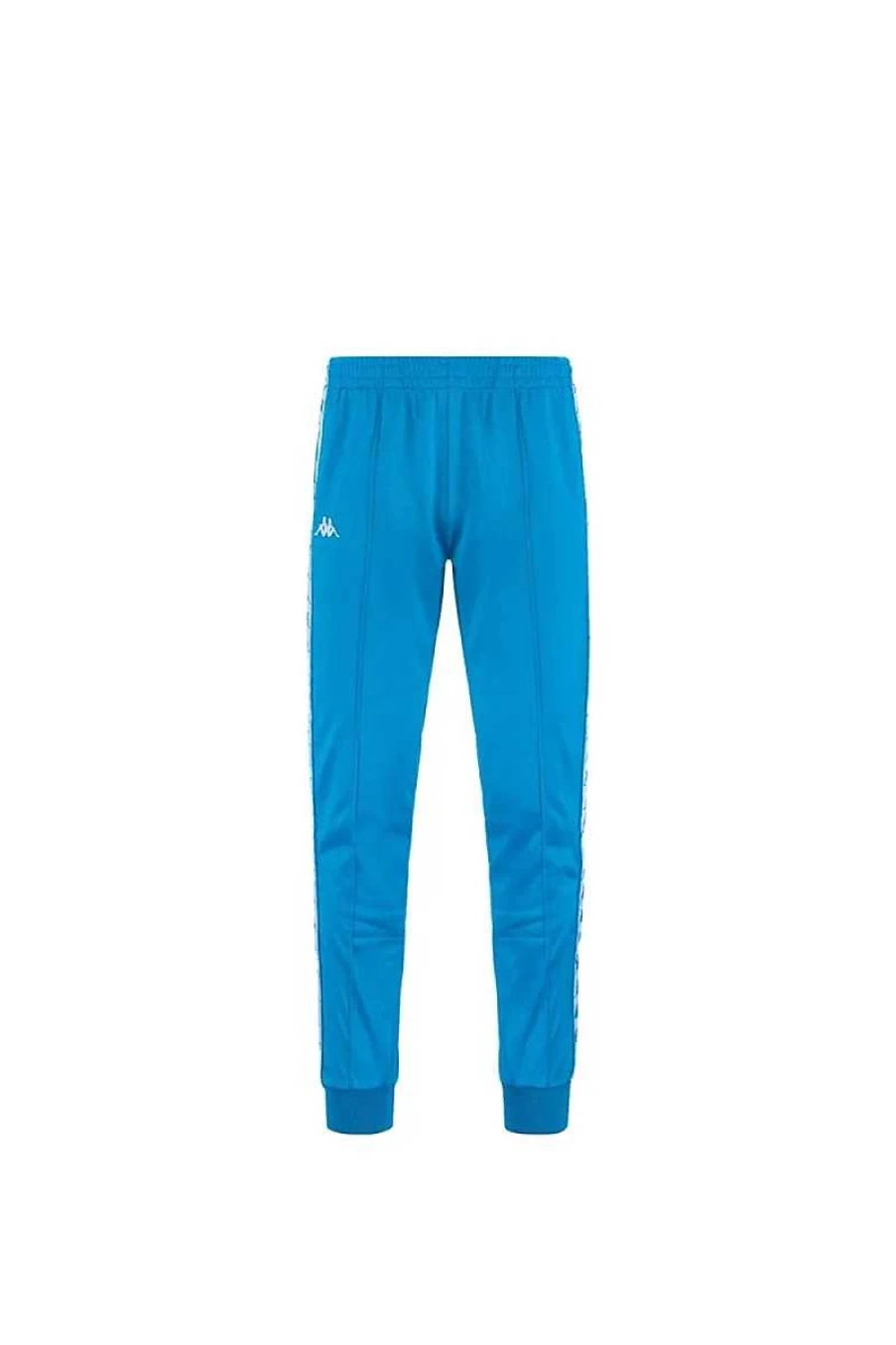 Kappa Kids Slim Tracksuit Trousers - Blue Smurf & White - Comfortable Athletic Pants for Children
