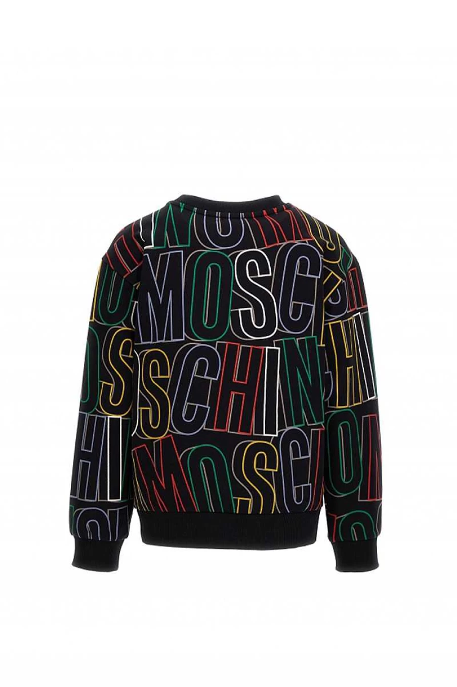 Moschino Kids Black Sweatshirt | Hqf078-Ldb0Cj | Children's Casual Pullover
