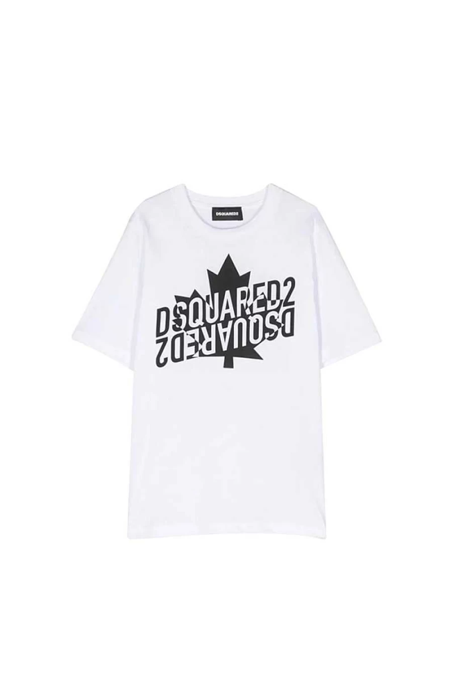 Dsquared Kids White T-Shirt Dq1743-D00Mv for Children