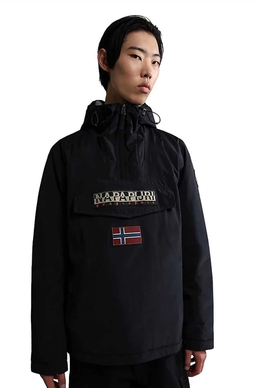 Napapijri Men's Winter Jacket - Black Rainforest NP0A4Gmc 0411
