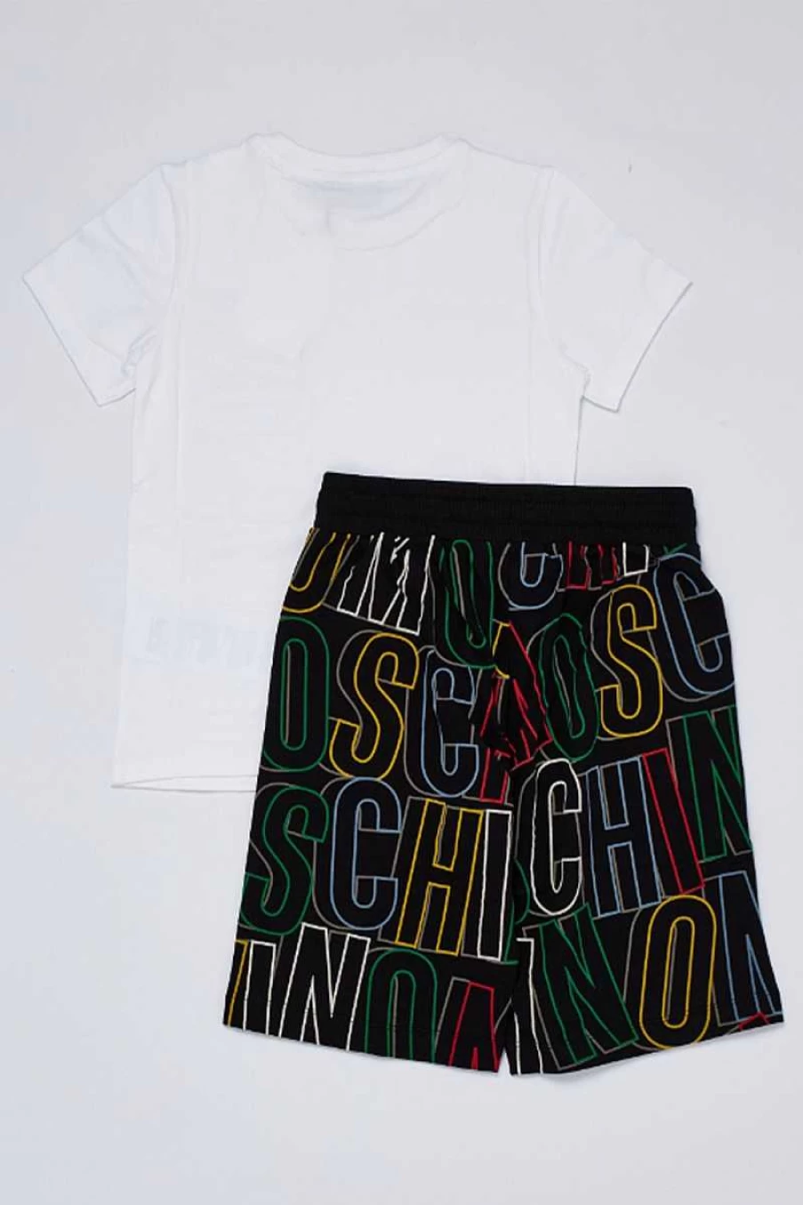 Moschino Kids' Black Hoodie and Track Pants Set for Boys and Girls