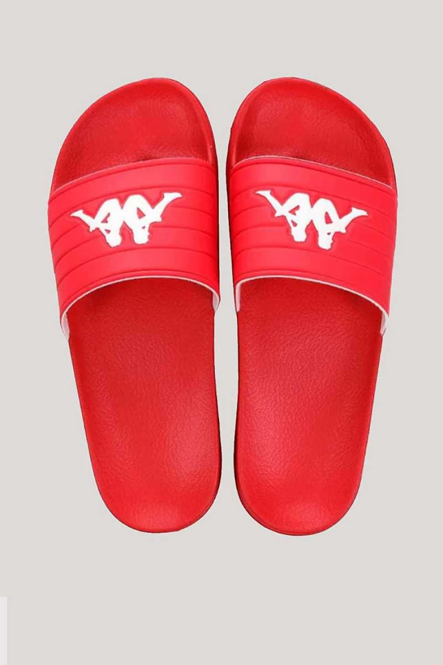 Kappa Men's Red Logo Slippers 303Xs50 Comfortable Casual Footwear