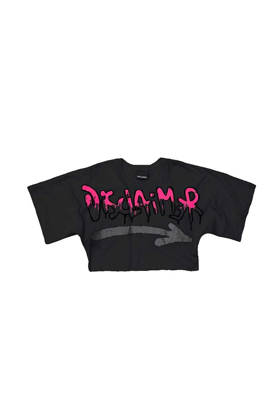 Disclaimer Women's Comfort Fit Jersey T-Shirt - Soft Black Cotton Tee for Women