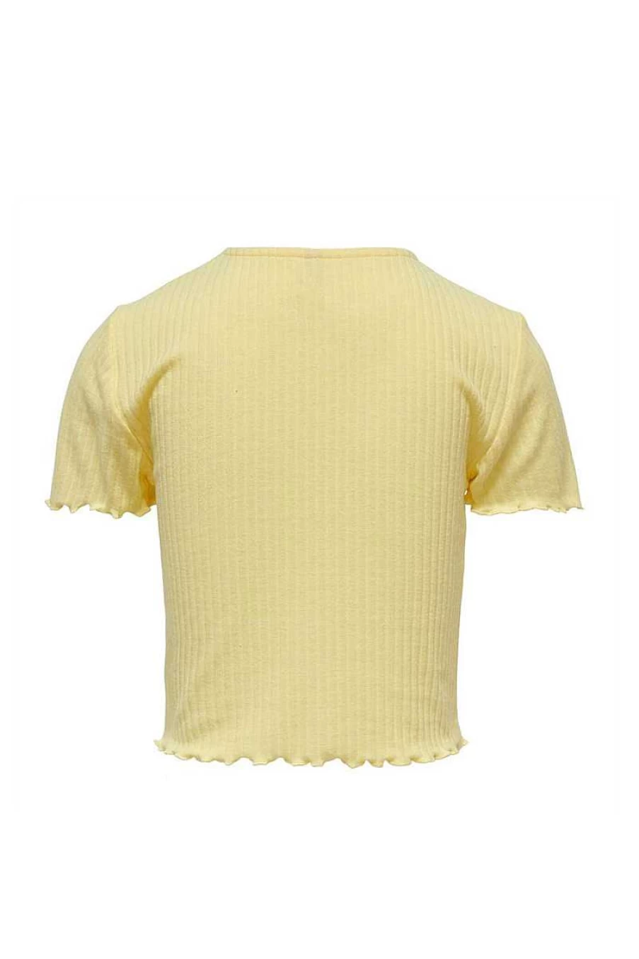 Only Girls' Ribbed Sweater in Lemon Meringue - Style 15225338