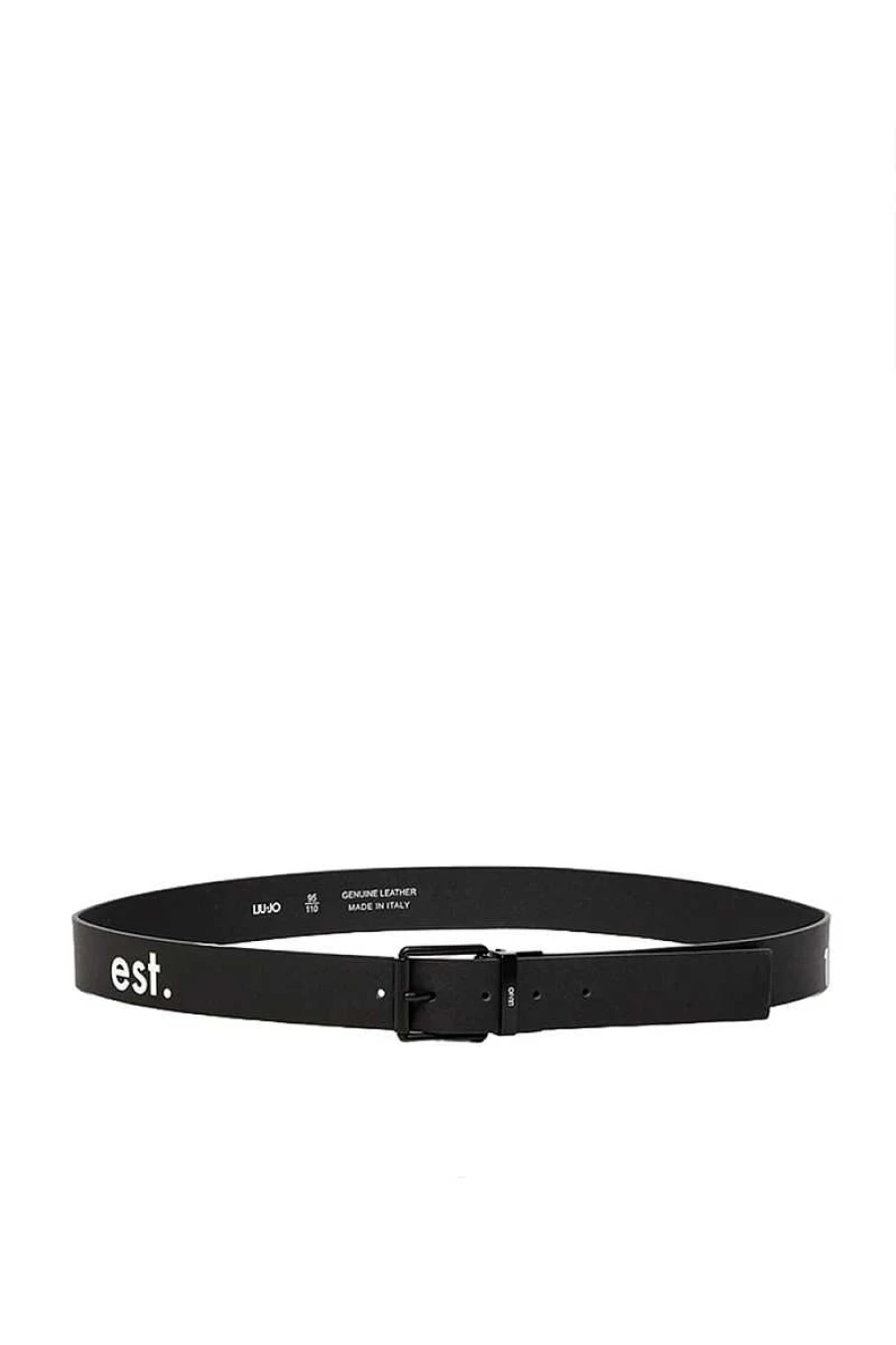 Liu Jo Men's Black Leather Belt M123P405Estbelt - Stylish & Durable Fashion Accessory
