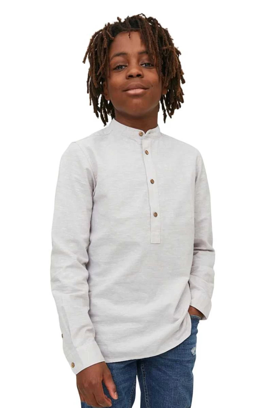 Jack&Jones Beige Kids Shirt 12230086 - Casual Comfort Fit for Children