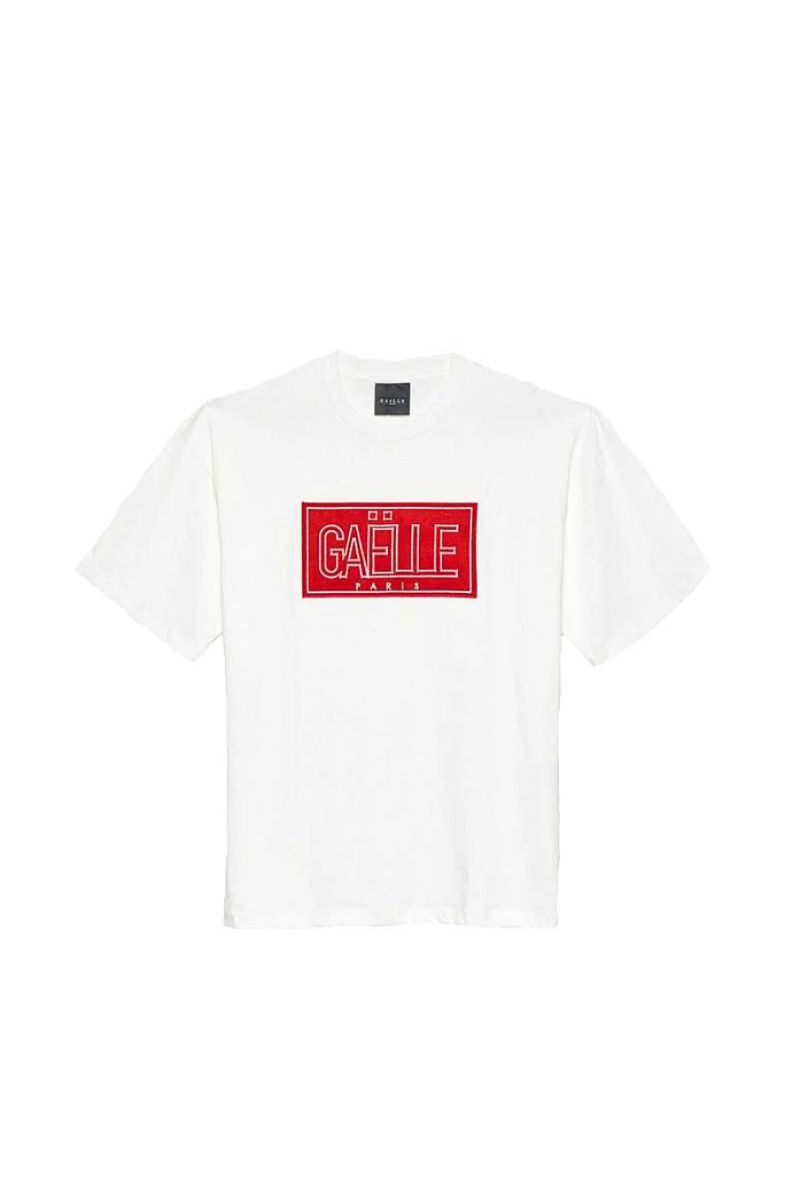 Gaelle Men's Off White T-Shirt GBU01486 - Classic Cotton Tee for Men
