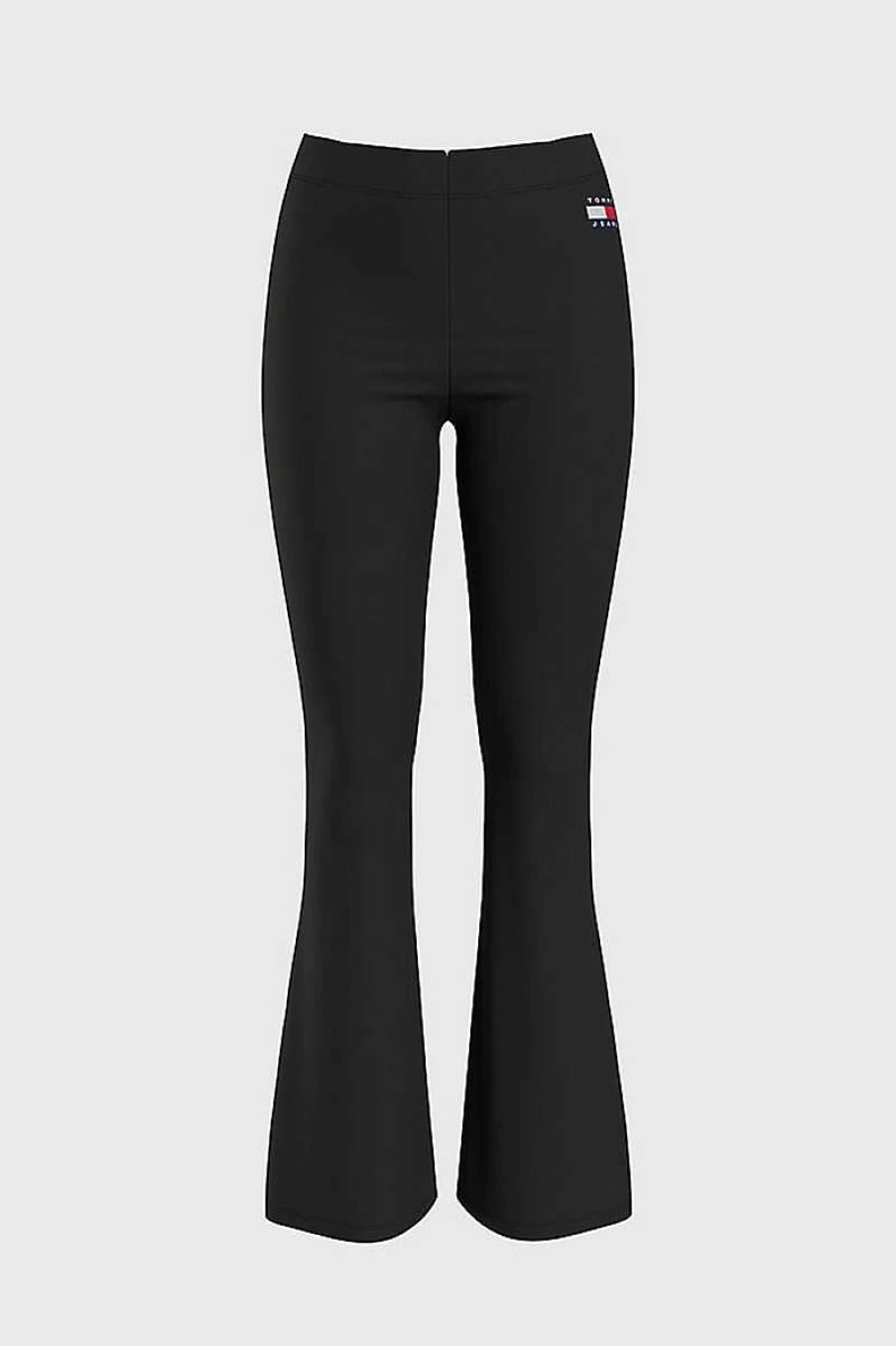 Tommy Hilfiger Women's Flare Leggings - Black High-Waisted Bootcut Yoga Pants