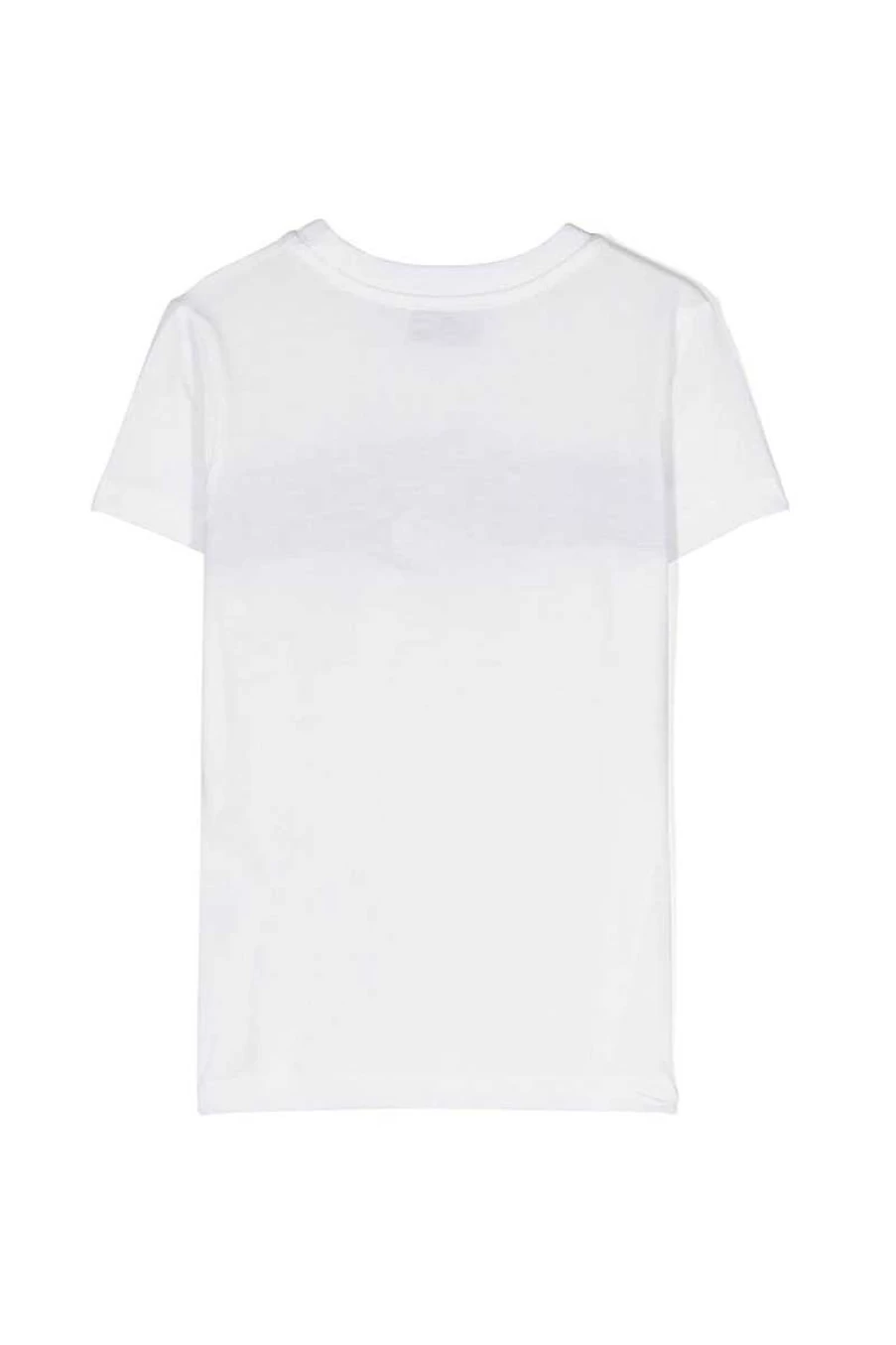 Moschino Kids White Graphic T-Shirt Hum04Q-Laa03J for Children