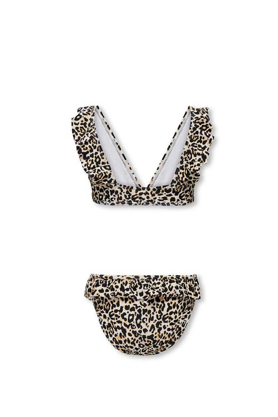 Only Girls' Leopard Print Two-Piece Costume - Stylish Animal Print Outfit