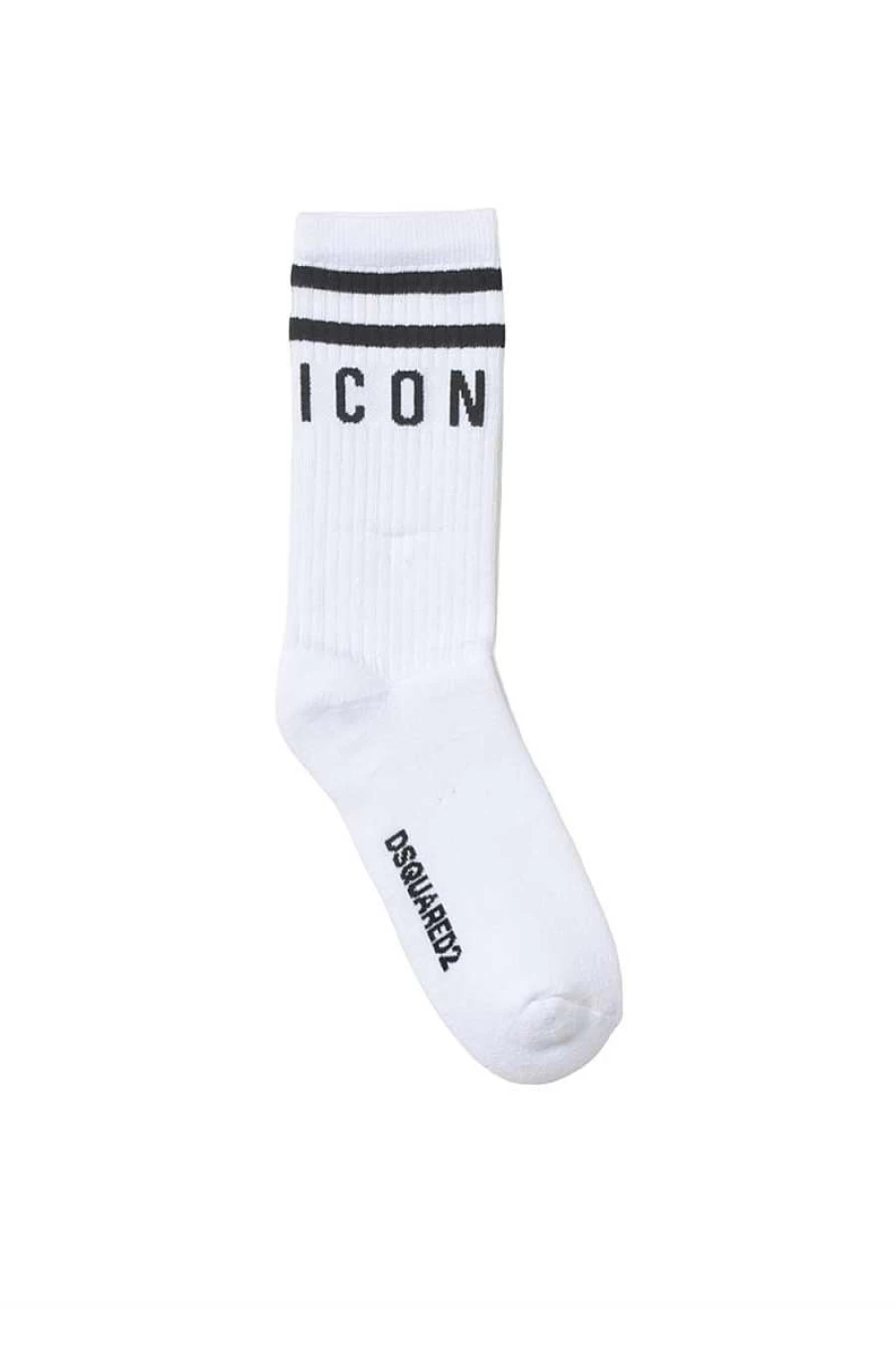 Dsquared Kids Icon Socks - White and Black Design - D2Z34U Dq1035-D00Wi