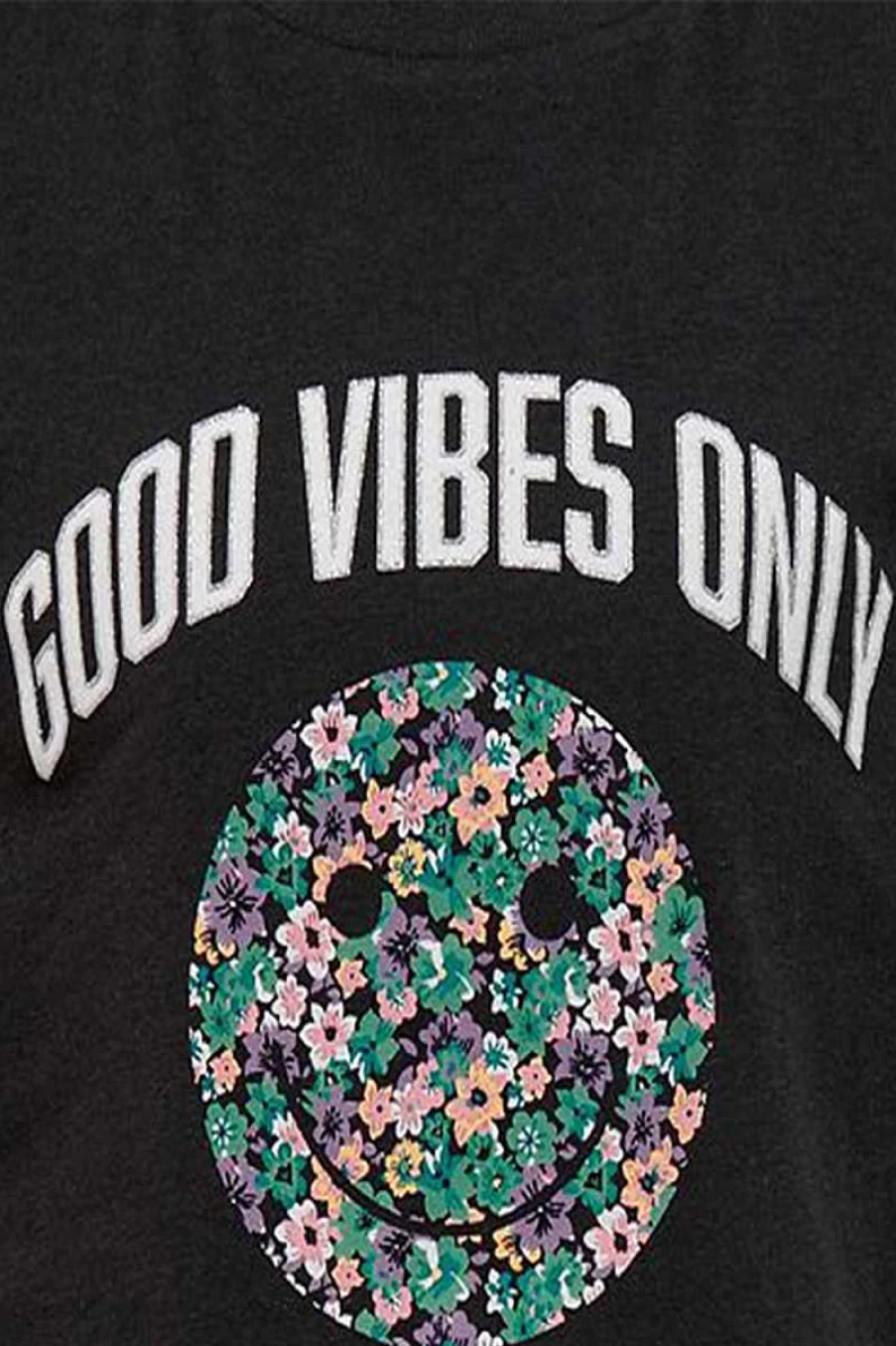 "Only Girls' Smile Print T-Shirt - Fun Graphic Tee for Girls"