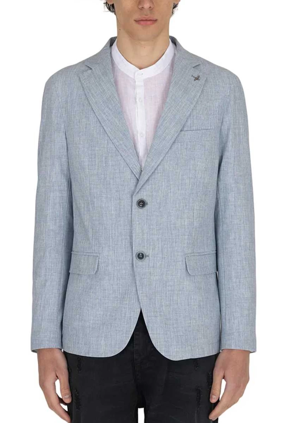 Over-d Men's Denim Jacket with 2 Buttons - Oe1S2S3G13 Style for Men