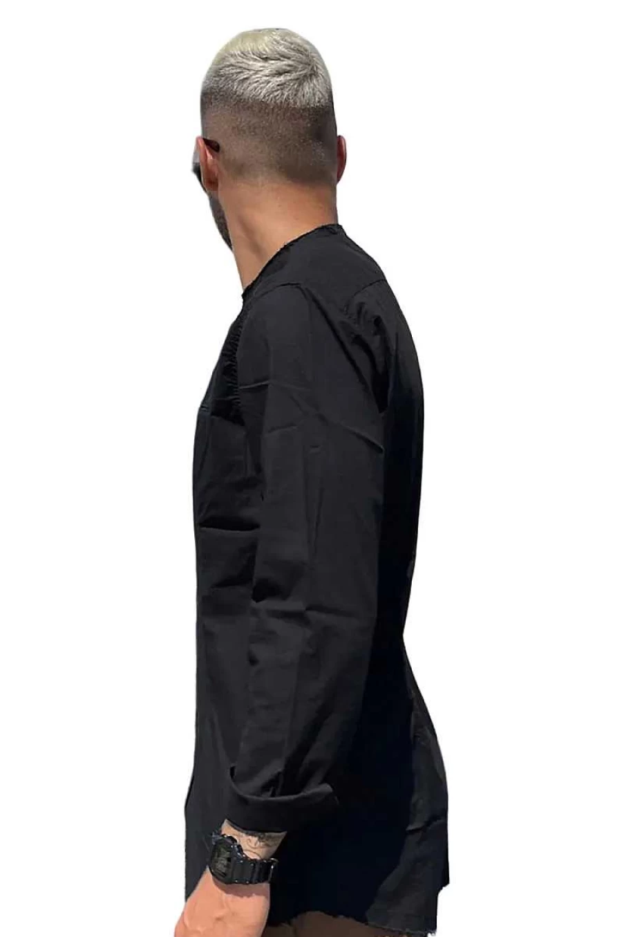 Why Not Brand Leeds Shirt CU37 for Men - Stylish Black Tee for Everyday Wear