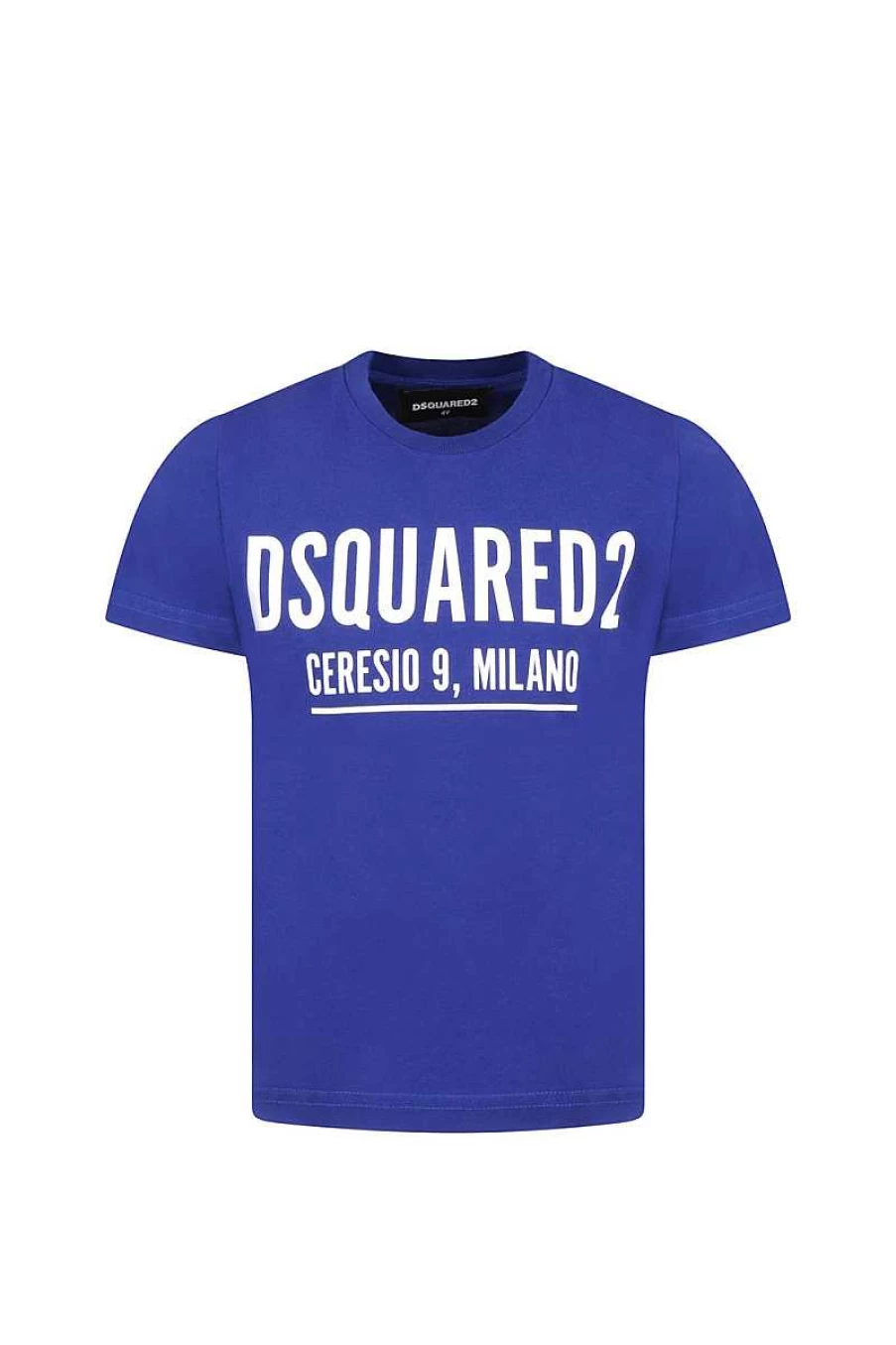Dsquared2 Child Electric Blue Relax T-Shirt D2T752U Dq0728-D002F