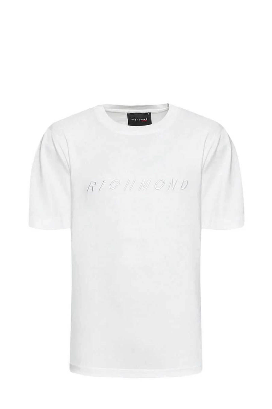 Richmond Men's Optical White T-Shirt - Premium Cotton Uma22100Ts Tee for Men