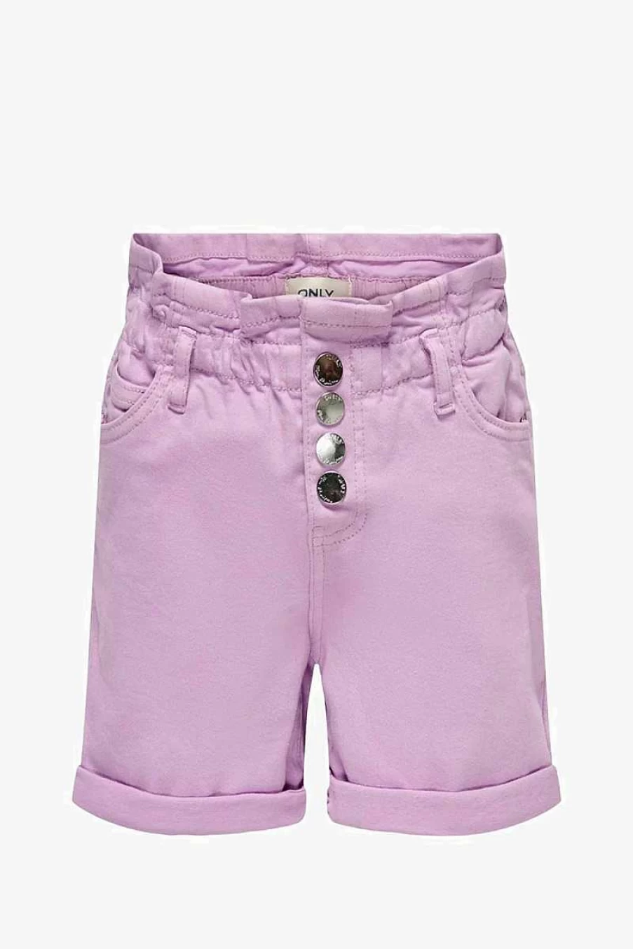"ONLY Girls' Purple Denim Shorts | Stylish Comfort for Teens"