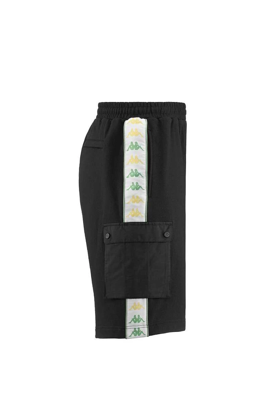Kappa Men's Black & White Shorts - Banda Sancio 361B6Kw A0D Athletic Style