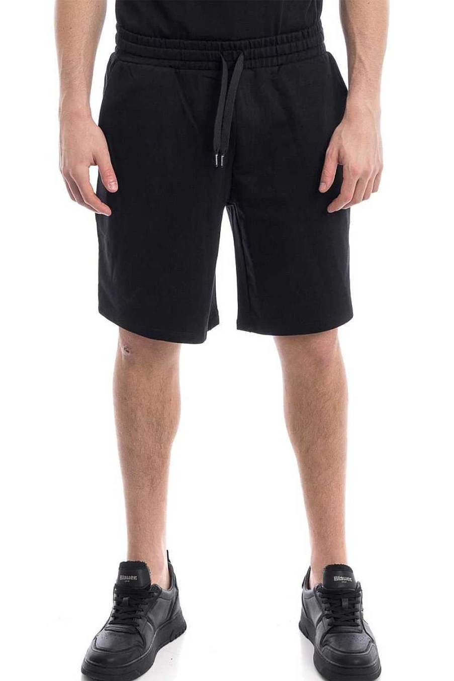 Richmond Men's Fleece Bermuda Shorts - Hector Ump23057Be Black