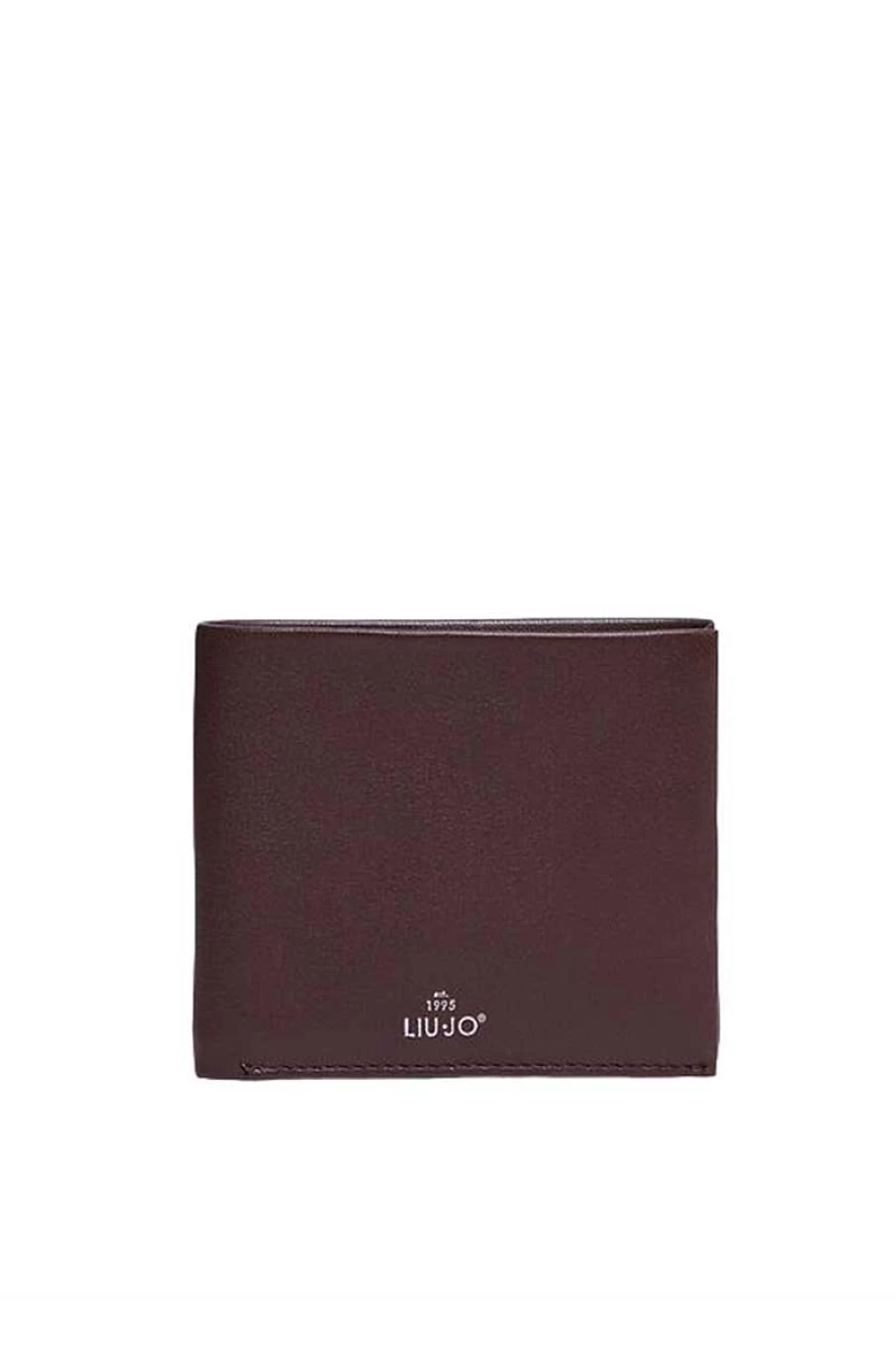 Liu Jo Genuine Leather Men's Wallet M123P402 Nappa Fold Brown Luxury Bifold
