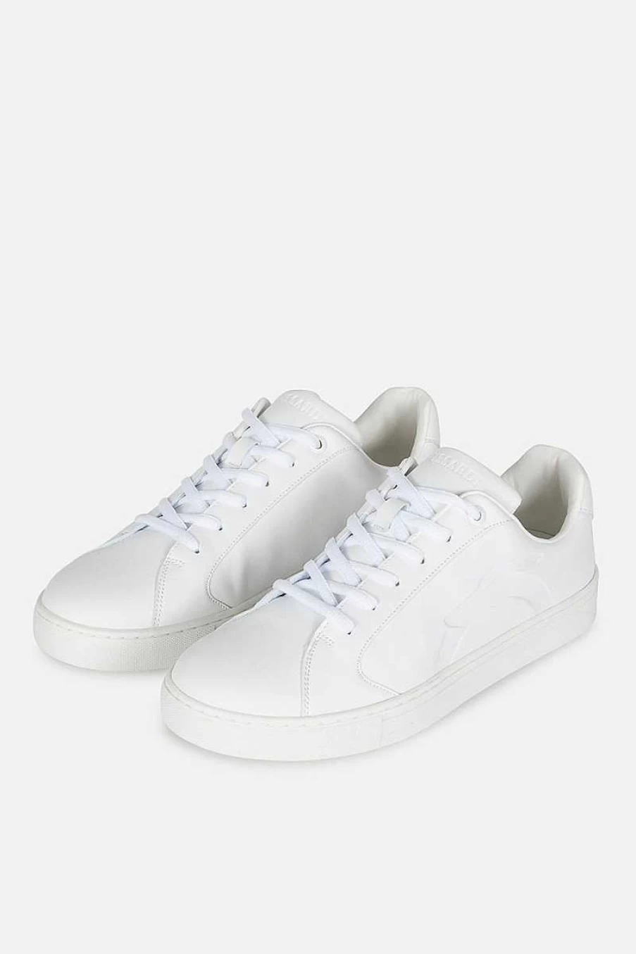 Trussardi Men's White Cassette Bottom Sneakers 77A00487