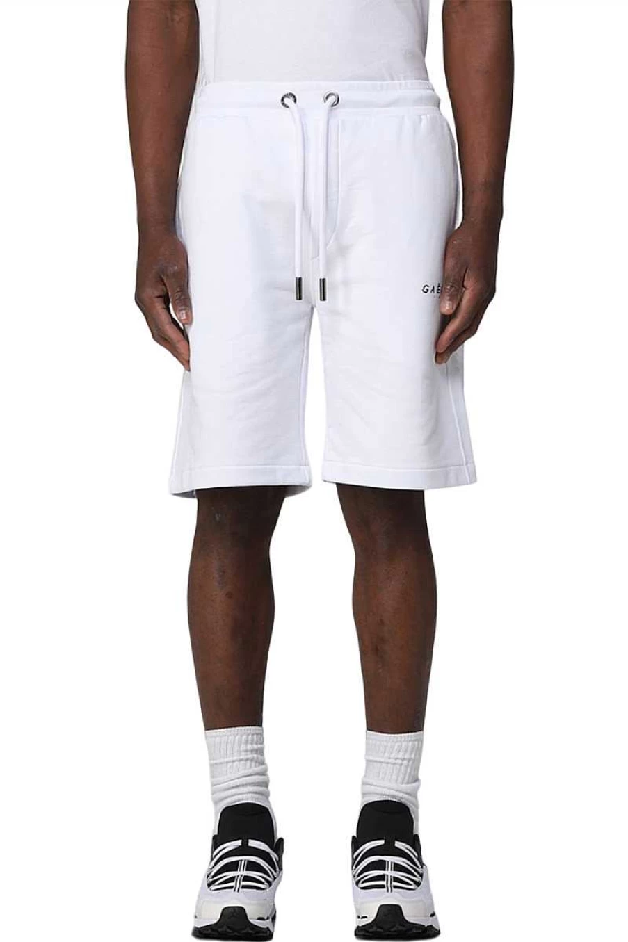 Gaelle Men's Bermuda Shorts GBU01199 - Classic White Casual Shorts for Men