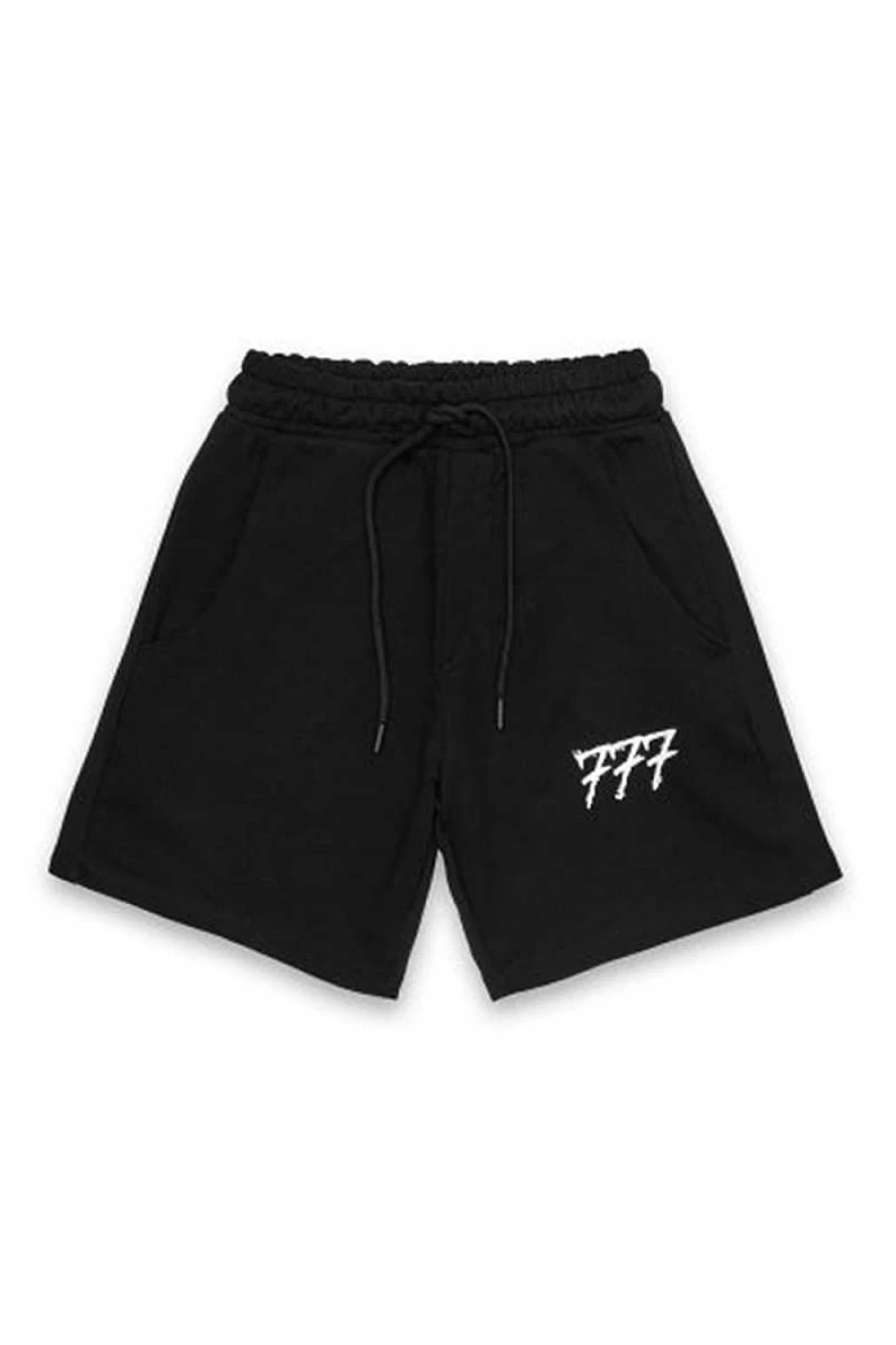 777 Men's Black Fleece Bermuda Shorts - Comfortable & Stylish Casual Wear for Men