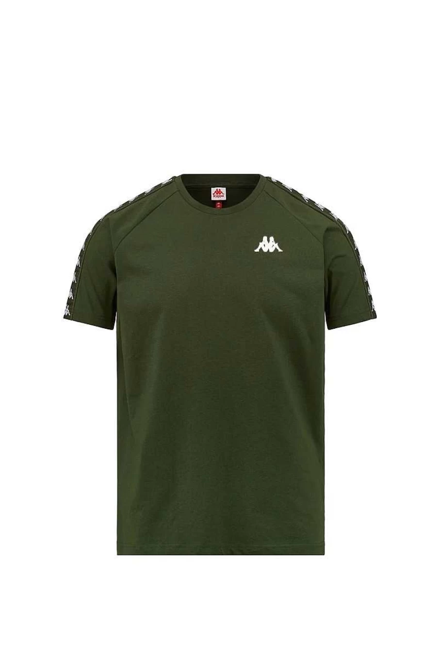 Kappa Kids Slim Fit T-Shirt - Green Parsley Coen Band 303Uv10 D5D Cotton Tee for Children