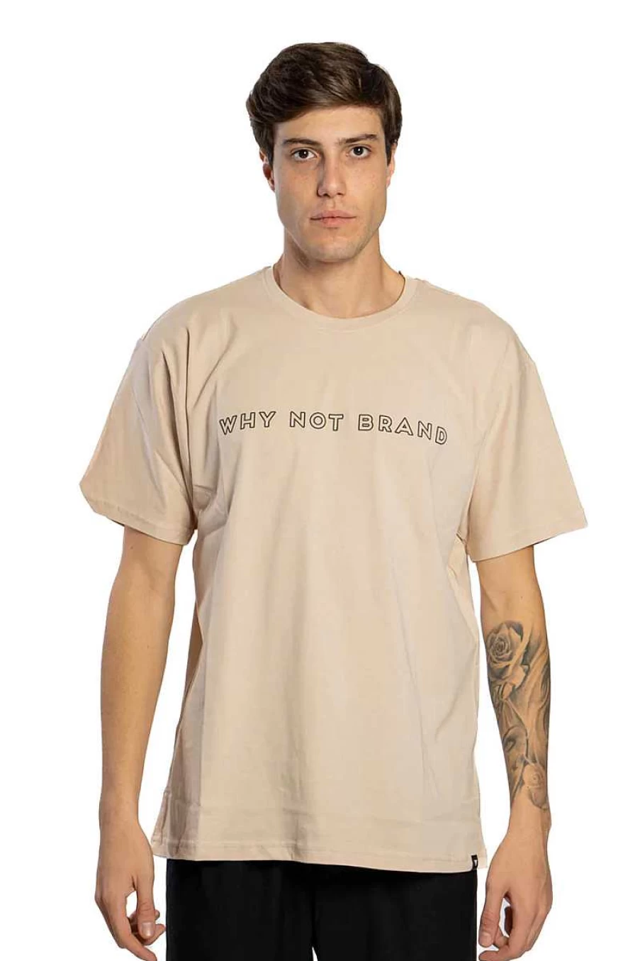 "Why Not Brand Men's Ivory MS13 Cotton T-Shirt for Men"
