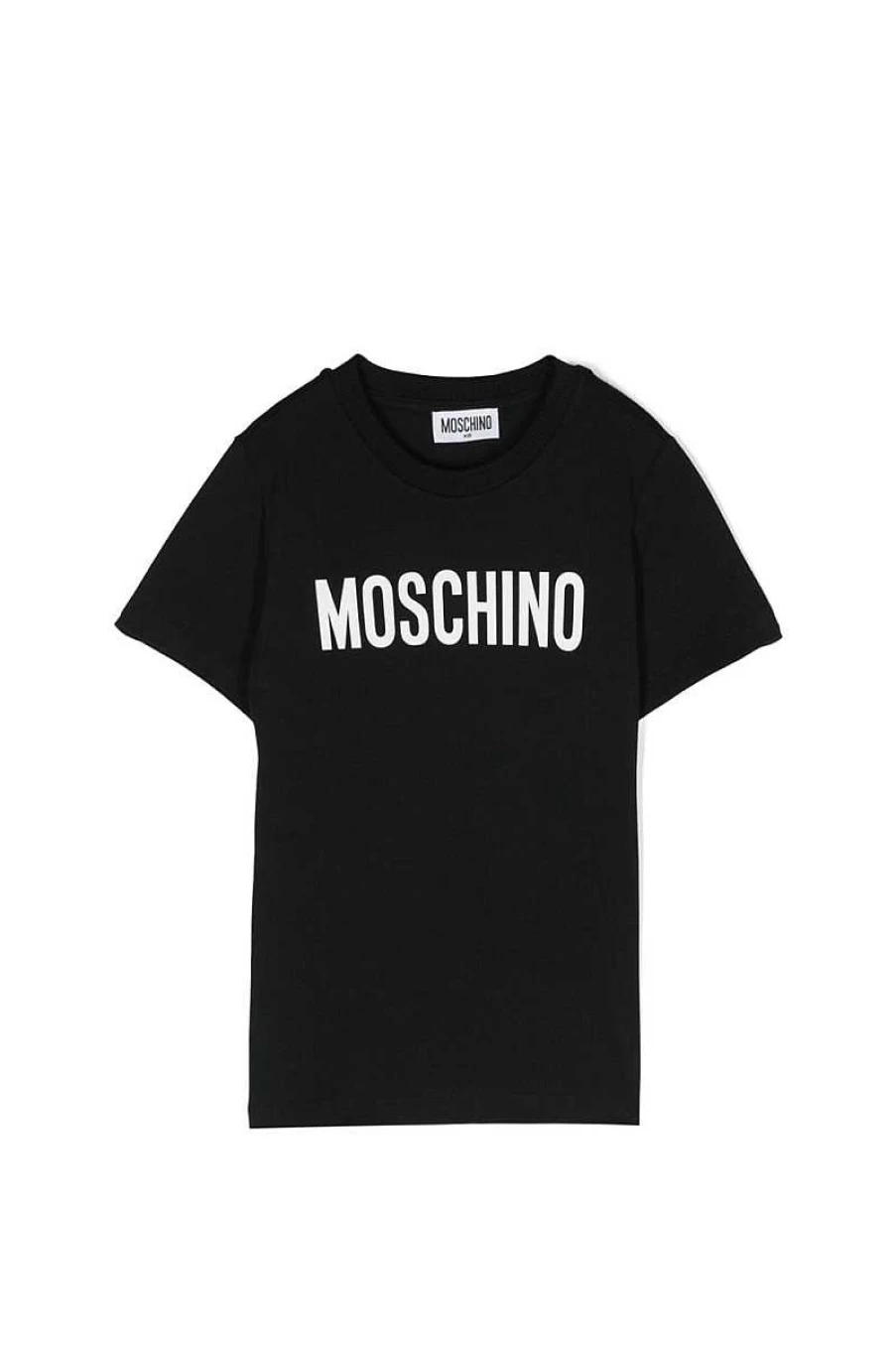 Moschino Kids Black Graphic T-Shirt Hqm03T-Lba10K for Children