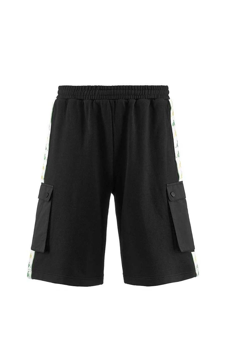 Kappa Men's Black & White Shorts - Banda Sancio 361B6Kw A0D Athletic Style