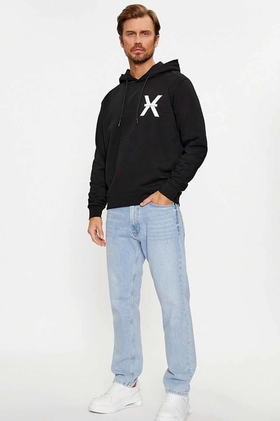 Richmond Men's Black Gipol Uma23176Fe Sweatshirt