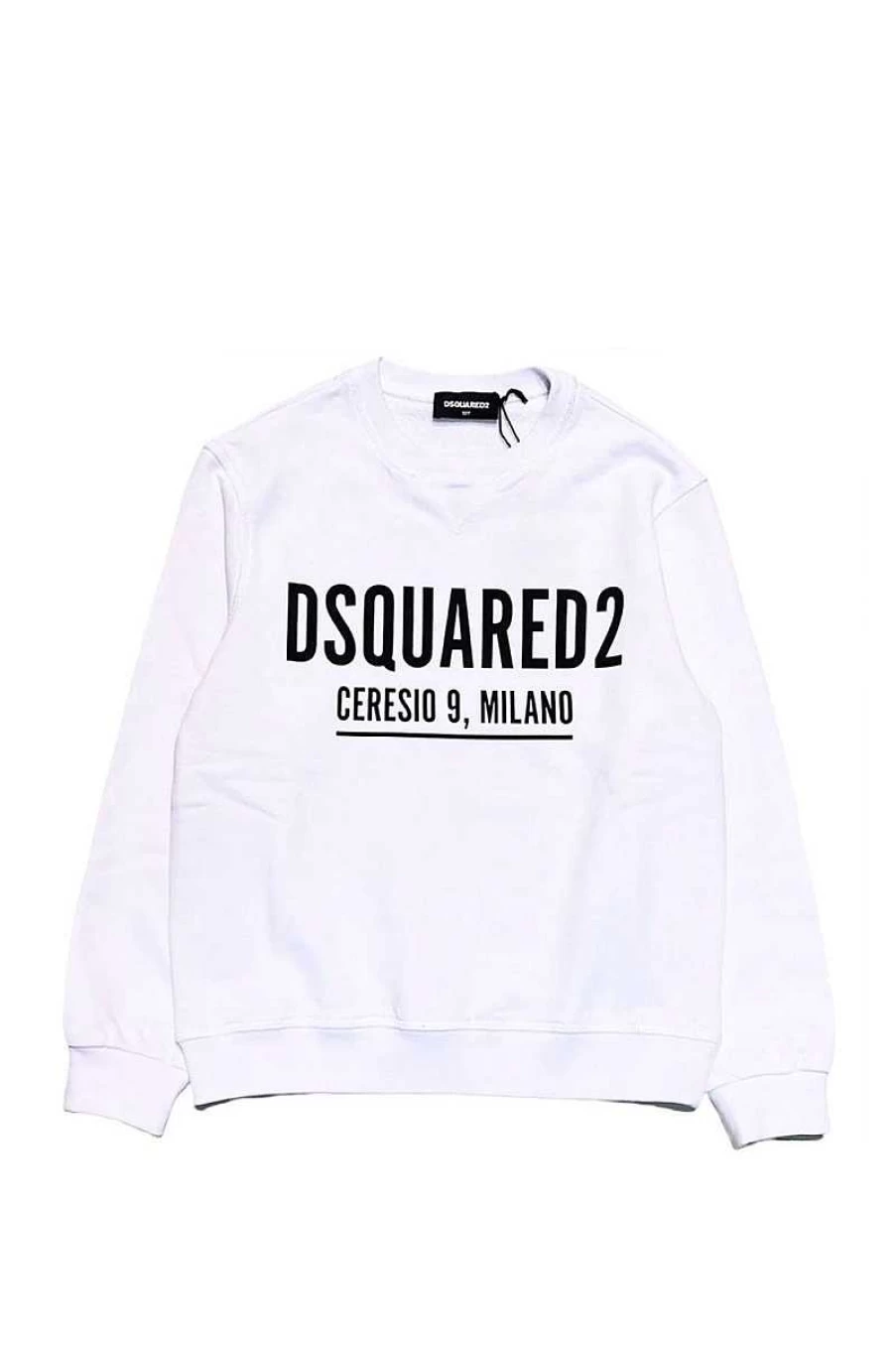 Dsquared Child White Relax Sweatshirt D2S607U Dq1094-D002Y