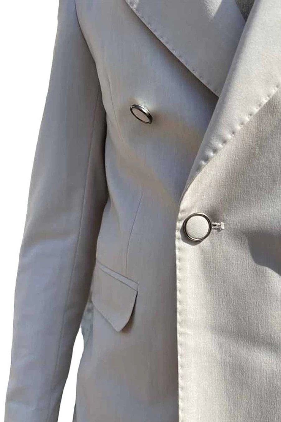 "Why Not Brand Ac12 Beige Men's Suit for Formal Wear"